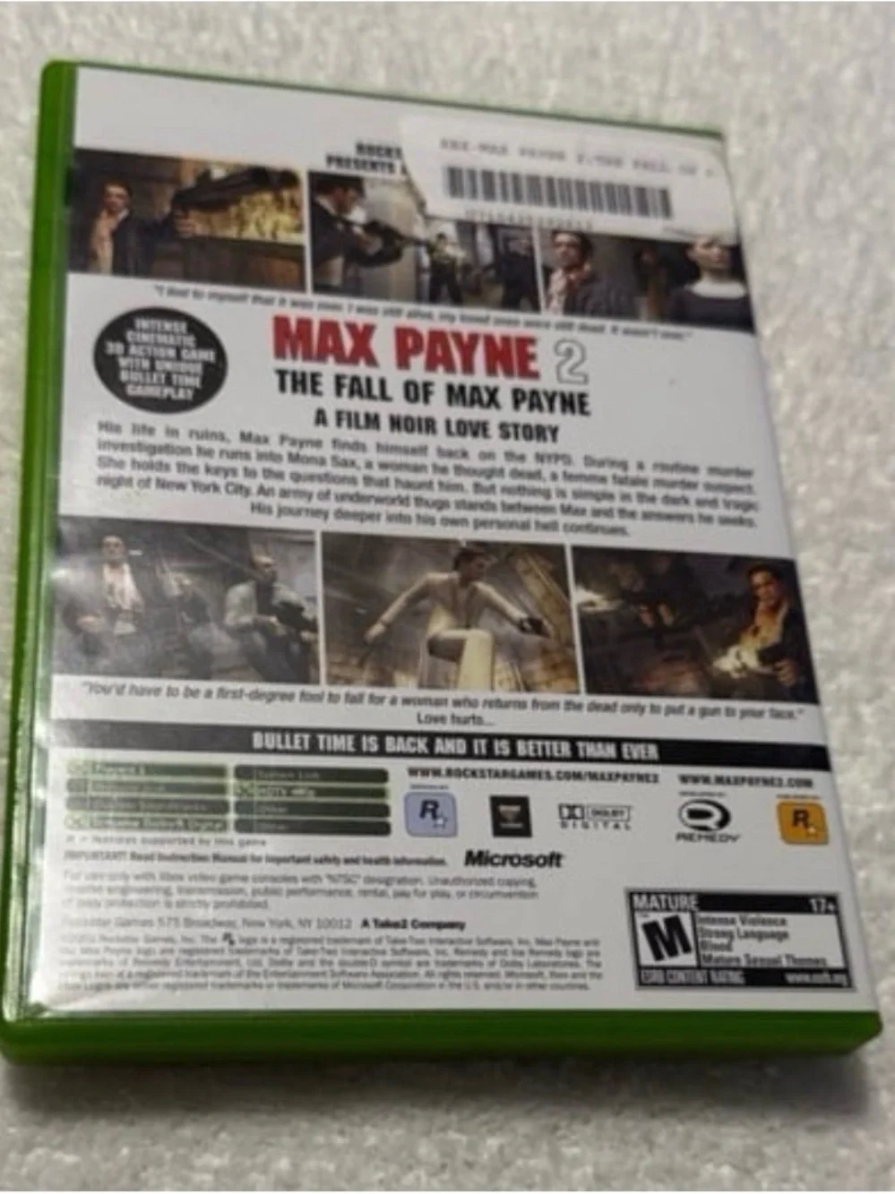 Xbox Max Payne 2 The Fall of Max Payne